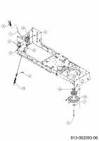 Ersatzteile MTD Rasentraktor Optima LG 200 H Typ: 13BJ79KG678 (2021) Mähwerkseinschaltung, Motorkeilriemenscheibe 