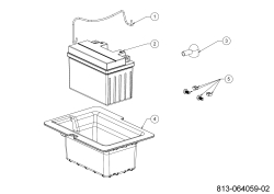 Cub Cadet Ersatzteile Rasentraktoren LT3 PR105 13AJ71BN603 (2023) Batterie
