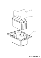 Cub Cadet Ersatzteile Rasentraktoren LT3 PR105 13AJ71BN603 (2024) Batterie