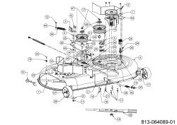Cub Cadet Ersatzteile Rasentraktoren LT3 PS107 13AJ79DS603 (2022) Mähwerk G (42/107cm)