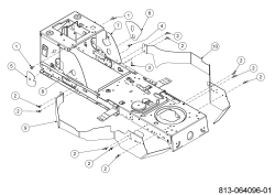 Cub Cadet Ersatzteile Rasentraktoren LT3 PS107 13AJ79DS603 (2022) Abdeckungen Mähwerk F (36/ 42)