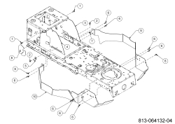 Cub Cadet Ersatzteile Rasentraktoren LT3 PS107 13AJ78BS603 (2023) Abdeckungen Rahmen