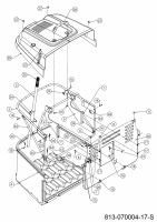 Ersatzteile MTD Rasentraktor Smart RN 145 Typ: 13A876KN600 (2021) Grasfangvorrichtung 