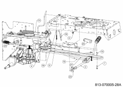 Ersatzteile MTD Rasentraktor Smart RN 145 Typ: 13A876KN600 (2021) Fahrantrieb, Pedal 