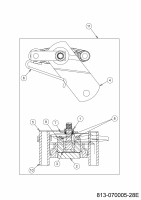 Ersatzteile MTD Rasentraktor Smart RN 145 Typ: 13A876KN600 (2021) Bremse 