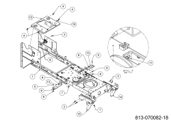 Cub Cadet Ersatzteile Rasentraktoren LT1 NR92 13AB77BE603 (2024) Rahmen