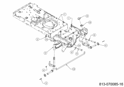Ersatzteile MTD Rasentraktor LE 180/92 H Typ: 13KT71KE676 (2021) Vorderachse 