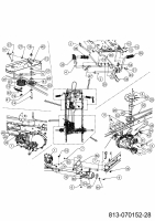 Ersatzteile Riwall Rasentraktoren RLT 92 H Typ: 13BB715E623 (2021) Hydrostat, Keilriemen, Pedale