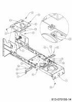 Ersatzteile Riwall Rasentraktoren RLT 92 H Typ: 13BB715E623 (2021) Rahmen