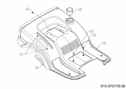 Ersatzteile MTD Rasentraktor LUXURY L EDITION Typ: 13BT71KN615 (2021) Sitzwanne 