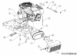 Ersatzteile MTD Rasentraktor Smart RN 145 Typ: 13A876KN600 (2021) Motorzubehör 