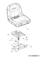 Cub Cadet Ersatzteile E-Rasentraktoren LR2 ES76 33BA27JD603 (2022) Sitz
