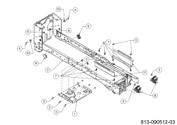 Cub Cadet Ersatzteile E-Rasentraktoren XT2 ES107 33ABA7ES603 (2024) Rahmen