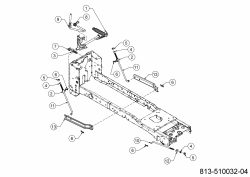 Cub Cadet Ersatzteile Rasentraktoren XT1 OS96 13C8A1CF603 (2021) Mähwerksaushebung