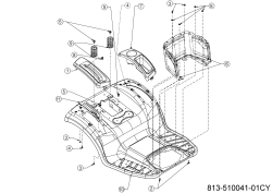 Cub Cadet Ersatzteile Rasentraktoren XT1 OS96 13A8A1TF603 (2023) Sitzwanne