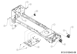 Cub Cadet Ersatzteile Rasentraktoren XT1 OS96 13A8A1TF603 (2023) Rahmen