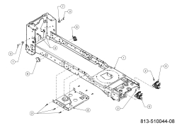 Cub Cadet Ersatzteile Gartentraktoren XT3 QS127 14AFA5TQ603 (2023) Rahmen
