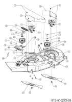 Cub Cadet Ersatzteile Rasentraktoren XT1 OS96 13A8A1TF603 (2024) Mähwerk F (38/96cm)