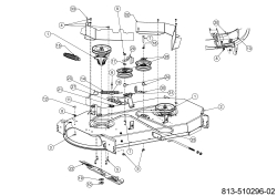 Cub Cadet Ersatzteile Rasentraktoren XT2 QS117 13AFA1TN603 (2023) Mähwerk T (46/117cm)