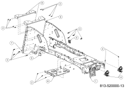 Cub Cadet Ersatzteile Rasentraktoren XT2 PR95 13AGA1TB603 (2022) Rahmen