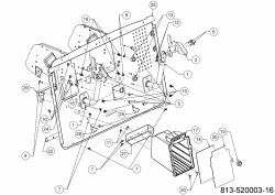 Cub Cadet Ersatzteile Rasentraktoren XT2 PR95 13DGA1CB603 (2021) Heckplatte