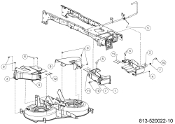 Cub Cadet Ersatzteile Rasentraktoren XT2 PR95 13AGA1TB603 (2023) Abdeckungen Mähwerk R