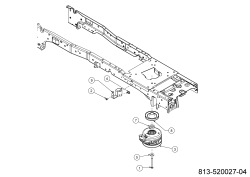 Cub Cadet Ersatzteile Rasentraktoren XT2 PR95 13AGA1TB603 (2023) Elektromagnetkupplung, Motorkeilriemenscheibe
