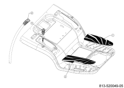 Cub Cadet Ersatzteile Rasentraktoren XT3 QR106 13AFA5TR603 (2024) Handgriffe, Trittbrettbelag