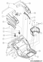 Cub Cadet Ersatzteile Rasentraktoren XT2 PR95 13DGA1CB603 (2021) Sitzwanne