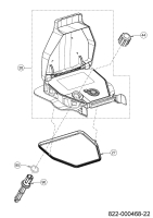 Ersatzteile Robomow Mähroboter RK1000 Typ: 22AKFAFB619  (2022) LCD-Einheit, Höhenverstellung