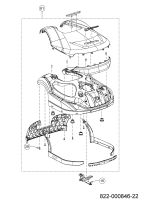 Ersatzteile Robomow Mähroboter RK3000 PRO Typ: 22AKJAFA619  (2022) Karosserie, Verkleidung