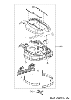 Cub Cadet Ersatzteile Mähroboter XR5 3000 22AKJEFA603 (2022) Karosserie, Verkleidung