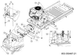 Cub Cadet Ersatzteile Zero Turn XZ3 122 47AIDGHB603 (2022) Choke- und Gaszug, Motorzubehör