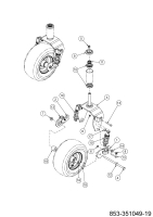 Cub Cadet Ersatzteile Zero Turn XZ7 L122 ULTIMA 47AIAAA6603 (2022) Vorderachse
