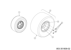 Cub Cadet Ersatzteile Zero Turn XZ5 EL107 34BBA2CS603 (2023) Räder