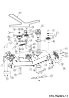Cub Cadet Ersatzteile Zero Turn XZ7 L122 ULTIMA 47AIAAA6603 (2021) Mähwerk