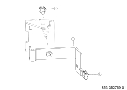 Cub Cadet Ersatzteile Zero Turn XZ8 S137I ULTIMA 47ATCAB7603 (2023) Halter Kupplungsstop