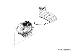 Cub Cadet Ersatzteile Zero Turn XZ5 L107 17AAEACS603 (2021) Kraftstoffschlauch