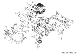 Cub Cadet Ersatzteile Zero Turn XZ7 L152I ULTIMA 47ATAHA8603 (2022) Choke- und Gaszug, Motorzubehör
