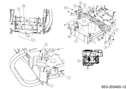 Cub Cadet Ersatzteile Zero Turn XZ5 L107 17BAEACS603 (2024) Halteplatten Rahmen