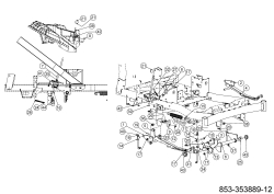 Cub Cadet Ersatzteile Zero Turn XZ7 L122 ULTIMA 47AIAAA6603 (2024) Mähwerksaushebung