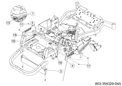 Cub Cadet Ersatzteile Zero Turn XZ7 L122 ULTIMA 47AIAAA6603 (2021) Verkleidungen Mähdeck