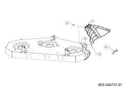 Cub Cadet Ersatzteile Zero Turn XZ5 L127 17AIEACL603 (2023) Deflektor