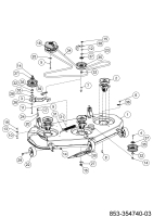 Cub Cadet Ersatzteile Zero Turn ZT2 50 ULTIMA 17RIEAC2010 (2022) Mähwerk