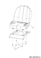 Cub Cadet Ersatzteile Zero Turn XZ5 EL107 34BBA2CS603 (2024) Sitz