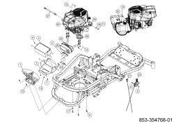 Cub Cadet Ersatzteile Zero Turn XZ5 L107 17AAEACS603 (2021) Choke- und Gaszug, Motorzubehör ab 27.10.2020