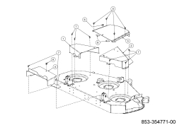 Cub Cadet Ersatzteile Zero Turn XZ5 L137 17AIEAC3603 (2022) Mähwerksabdeckung
