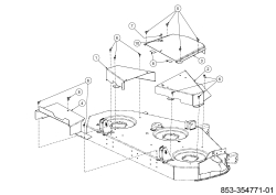 Cub Cadet Ersatzteile Zero Turn XZ5 L127 17AIEACL603 (2023) Mähwerksabdeckung