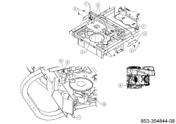 Cub Cadet Ersatzteile Zero Turn XZ6 S127 17AIGGY2603 (2024) Halteplatten Rahmen
