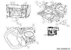Cub Cadet Ersatzteile Zero Turn XZ5 L137 17AIEAC3603 (2023) Halteplatten Rahmen